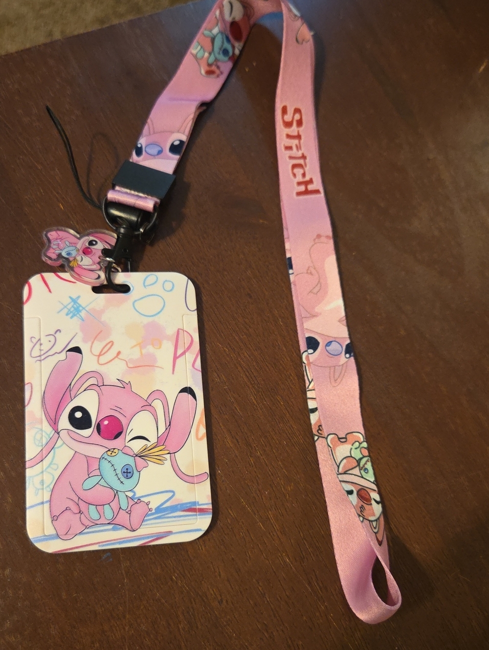 Disney Badge Holder And Lanyard